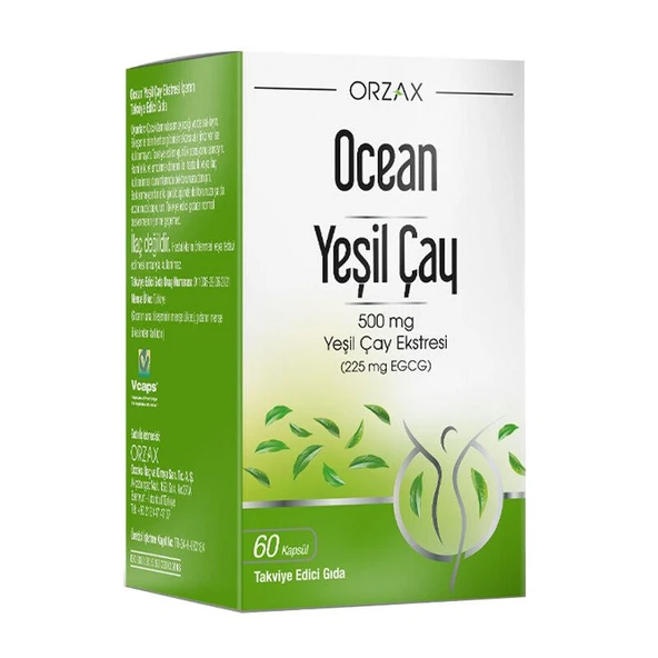 Ocean Green Tea Takviye Edici Gıda 60 Kapsül - Diş Beyazlatıcı Köpük Hediye ürün görseli 1