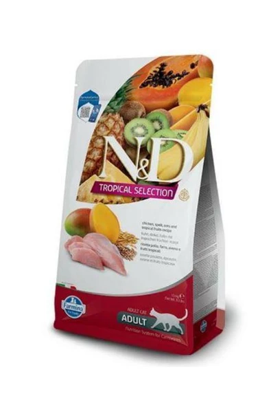 N&D Tropical Tavuklu Yetişkin Kedi Maması 1,5kg ürün görseli 1
