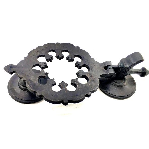 Antika Tarz Dekoratif Pirinç Osmanlı Kapı Tokmağı, Taktak - 265x75mm, Oksit ürün görseli 1
