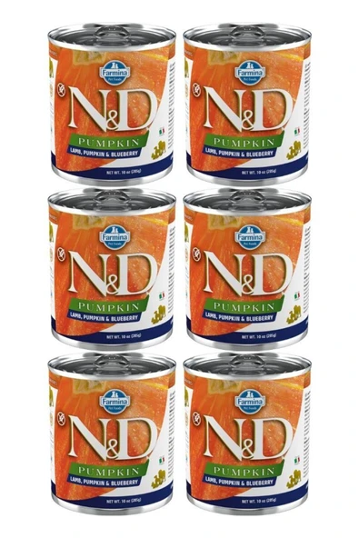 N&D Pumpkin Kuzu Ve Yabanmersinli Tahılsız Yetişkin Köpek Konservesi 285 gr X 6 Adet ürün görseli 1