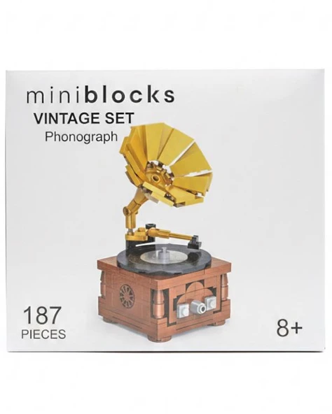 Ctoys Mini Block Vintage Set Phonograph SKB8230 ürün görseli 1