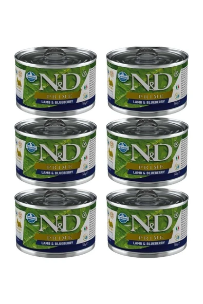 N&D Prime Kuzu Ve Yabanmersinli Tahılsız Mini Irk Yetişkin Köpek Konservesi 140 gr X 6 Adet ürün görseli 1