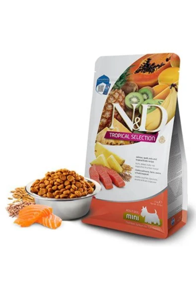N&D Tropical Selection Somonlu Mini Irk Yetişkin Köpek Maması 5kg ürün görseli 1