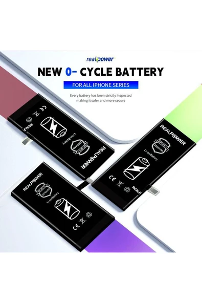 realpower İPHONE SE2020 UYUMLU GÜÇLENDİRİLMİŞ BATARYA - Resim 2