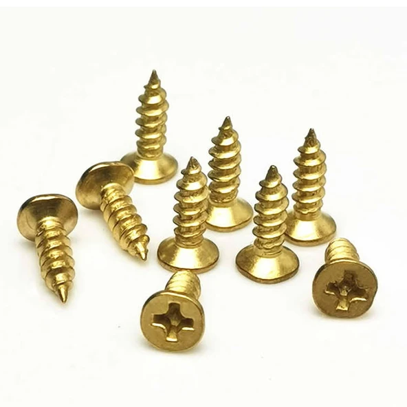 Klips, Menteşe, Ayak, Ağaç, Sunta Vidası 2,2x6,5mm - Sarı 100 Adet ürün görseli 1