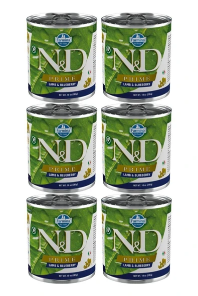 N&D Prime Kuzu Ve Yabanmersinli Tahılsız Yetişkin Köpek Konservesi 285 gr X 6 Adet ürün görseli 1