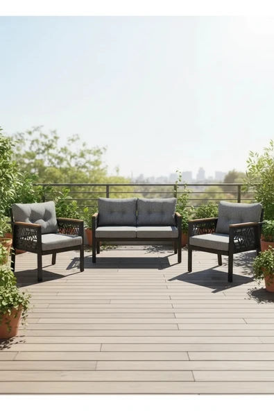 adımshops MELİSA 2+1 +1 Balkon-bahçe-kafe Çay Seti Koltuk Oturma Takımı-oturma Grubu,ofis Koltuğu ürün görseli 1