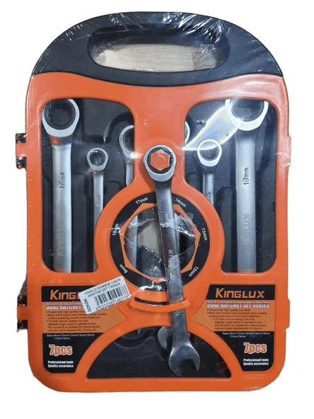 Kınglux Kombine Cırcır Anahtar Set 7 Parça ürün görseli 1