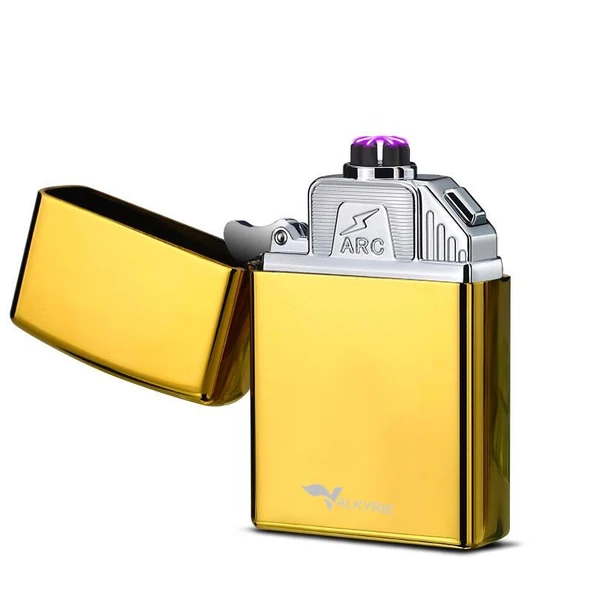 Valkyrie USB Şarjlı Elektronik Çakmak | 4 Elektrotlu X Tip Mor Arc | Rüzgar Geçirmez, Alevsiz ürün görseli 1
