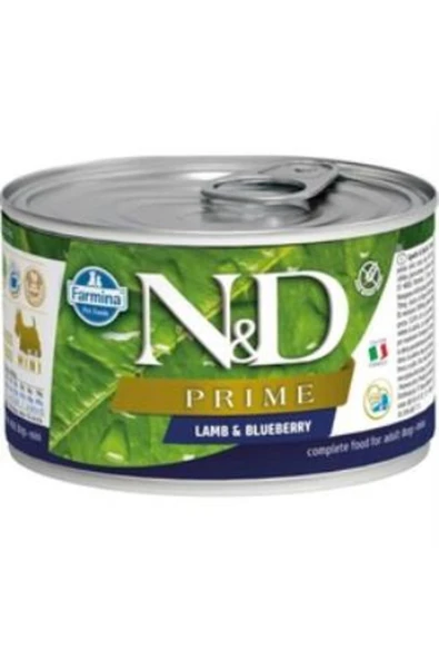 N&D Mini Prime Kuzulu Yaban Mersinli Köpek Konservesi 140 Gr ürün görseli 1
