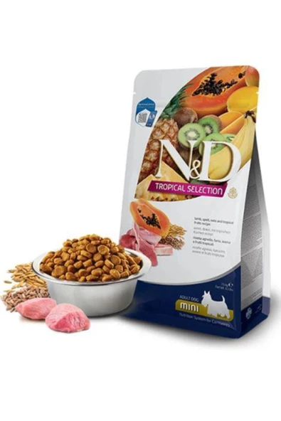 N&D Tropical Selection Kuzu Etli Mini Irk Yetişkin Köpek Maması 5kg ürün görseli 1