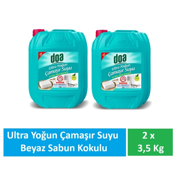 Doa Ultra Çamaşır Suyu Beyaz Sabun Kokulu 2 x 3.5 Kg ürün görseli 1