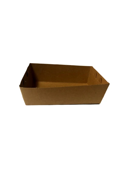 UNİSEL Kraft 150 Adet Cips / Kumpir Tavası Baskısız Kmp761 135x090x045mm ürün görseli 1