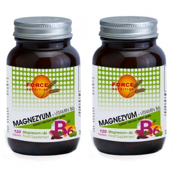Force Nutrition Magnesium B6 120 Tablet 2 Kutu ürün görseli 1