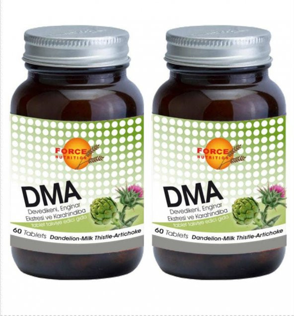 Force Nutrition DMA Deve Dikeni Enginar Ekstresi Karahindiba 60 Tablet 2 Kutu ürün görseli 1