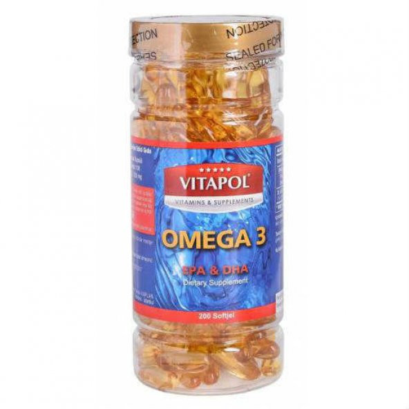 Vitapol Omega 3 Balık Yağı 200 softgel ürün görseli 1