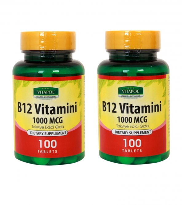 Vitapol Vitamin B12 100 Tablet Skt Şubat 2024 ürün görseli 1