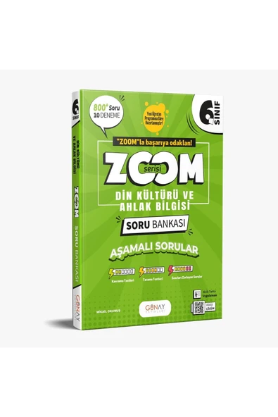 6. Sınıf ZOOM Din Kültürü ve Ahlak Bilgisi Soru Bankası 2026 ürün görseli 1