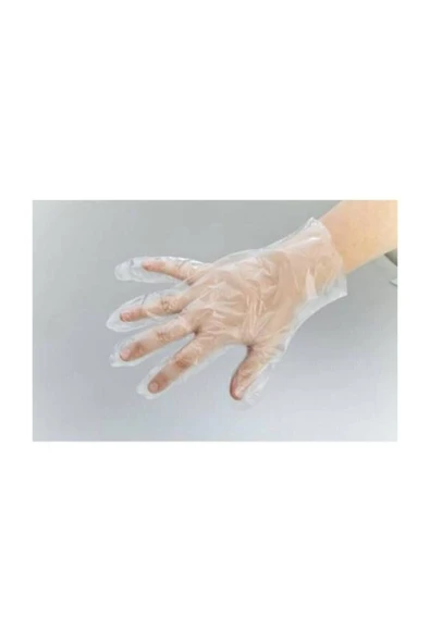 ELPO Şeffaf Eldiven Poşet Eldiven 500 Adet 250 Çift - Resim 3