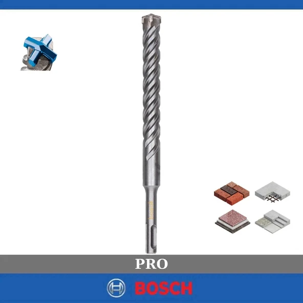 Bosch PRO SDS-Plus-5X K-Delici Ucu 17*210 mm 1´li 2.608.706.940 ürün görseli 1