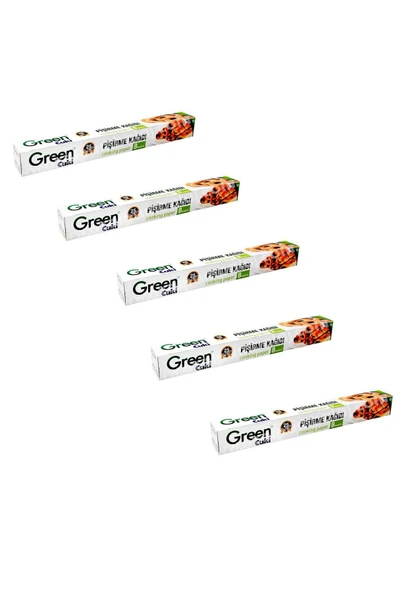Green Cuki Yağlı Fırın Tepsi Pişirme Kızartma Kağıdı - 8 Metre -5 Kutu ürün görseli 1