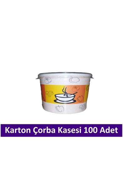 Fashcolle Karton Çorba Kasesi 16 Oz 100 Adet ürün görseli 1