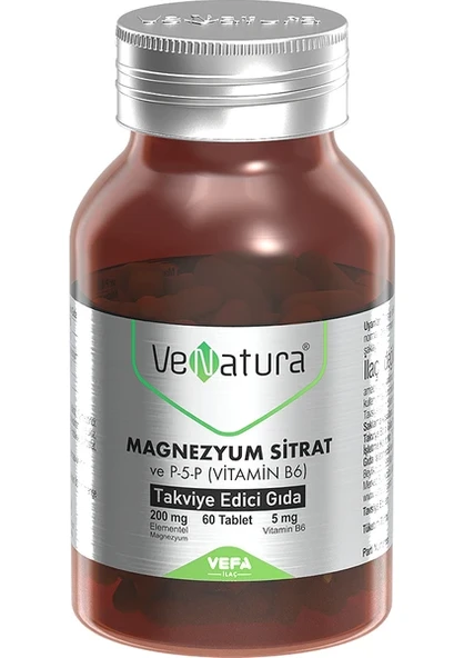 Venatura Magnezyum Sitrat ve P-5-P (Vitamin B6) Takviye Edici Gıda ürün görseli 1