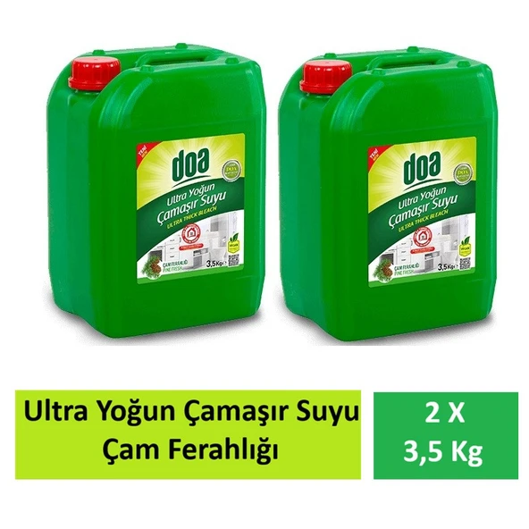 Doa Ultra Çamaşır Suyu Çam Ferahlığı 2 x 3.5 Kg ürün görseli 1