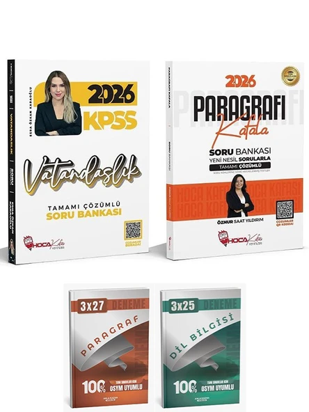 Anla Kazan + Hoca Kafası 2026 KPSS Vatandaşlık + Paragraf Soru Bankası 2 li Set - Esra Özkan Karaoğlu, Öznur Saat Yıldırım Anla Kazan + Hoca Kafası Yayınları ürün görseli 1