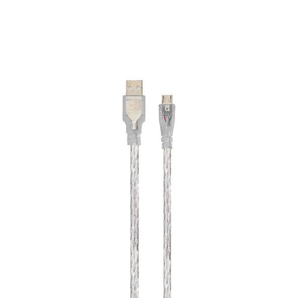 S-link SLX-420 PS4 Kol Şarj Kablosu, Micro USB Kablo, 2000mA 1.5 Metre Şeffaf Şarj+Data ürün görseli 1