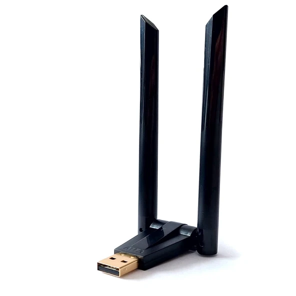 TRIO W136 300 Mbps Kablosuz Wifi Adaptör, Çift Antenli Wifi Adaptör, Wifi Dongle (Win10/11 Tak Çalıştır) ürün görseli 1