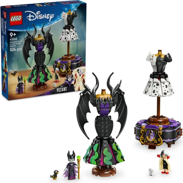 LEGO 43262 Disney Malefiz'in ve Cruella De Vil'in Elbiseleri ürün görseli 1