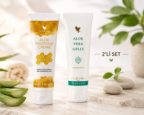 Forever Living Aloe Vera Gelly+ Aloe Propolis Creme ürün görseli 1