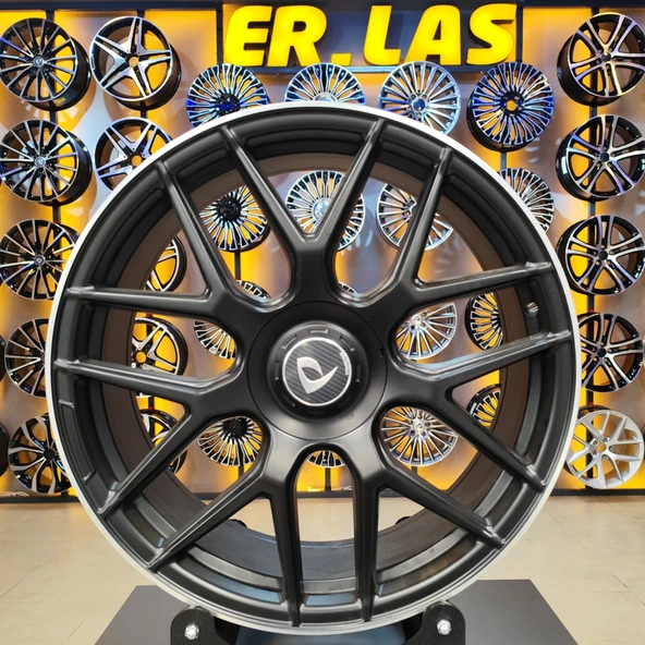 2 Adet BK-5318 8,5*20 5*112 ET45 66,56 MAT BLACK LIP MAC JANT (Takım) ürün görseli 1