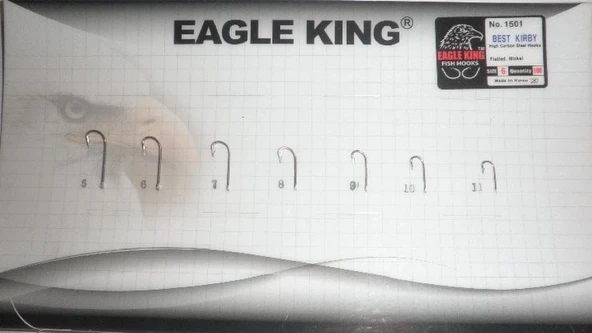 Eagle King 1501 BL SİYAH Çapraz Nikel Sinek İğne No:11 ürün görseli 1