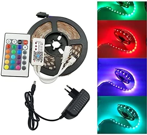Şerit Led 5 Metre Kumandalı Animasyonlu RGB ürün görseli 1