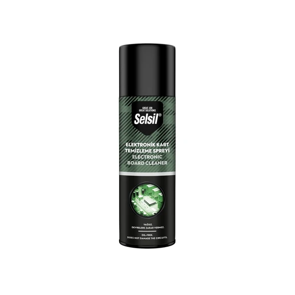 SELSİL ELEKTRONİK KART TEMİZLEME SPREYİ 500ML  YAĞSIZ - DEVRELERE ZARAR VERMEZ ürün görseli 1