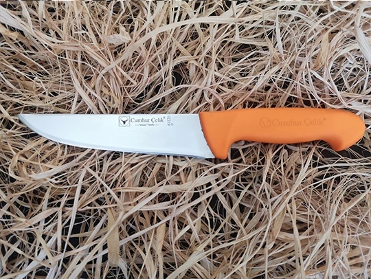 Sürmene Cumhur Çelik 61120 Kasap Kurban Bıçağı, 16,5 cm, Kaymaz Sap ürün görseli 1