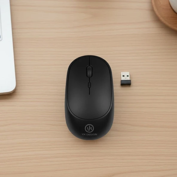 Siyah Renkli Ergonomik Sessiz Kablosuz Mouse – USB Alıcılı, Ofis ve Oyun İçin Konforlu Bilgisayar Faresi MS6310 ürün görseli 1