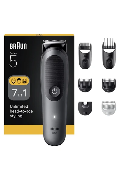 Braun Hepsi Bir Arada Series 5, 7’si 1 arada Tıraş Kiti, Keskin Bıçak, Vücut Tıraşı AIO5520 ürün görseli 1