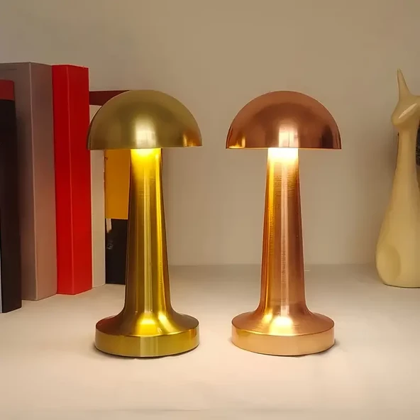 Şarjlı Masa Lambası Mantar Lamba - Resim 4