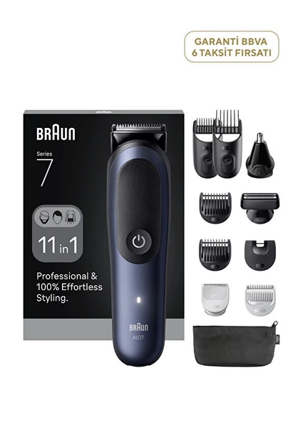 Braun Hepsi Bir Arada Series 7 Islak ve Kuru 11’i 1 Arada Tıraş Kiti AIO7540 ürün görseli 1