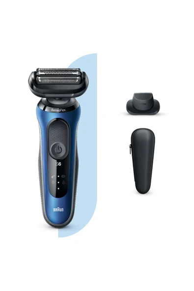 Braun Seri 6 B1200s Kablosuz Tıraş Makinası, Sensoflex, Easyclick Islak & Kuru ürün görseli 1