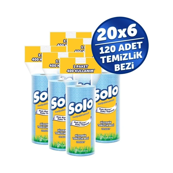 SOLO Hijyenik Temizlik Bezi 6'lı ürün görseli 1