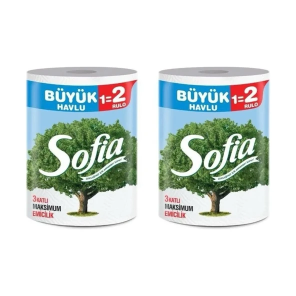 Sofia - Kağıt Dev Havlu Büyük -1-2 2 Rulo ürün görseli 1