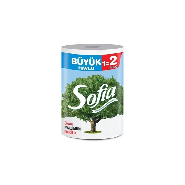 Sofia- Kağıt Dev Havlu Büyük 1-2 1 Rulo ürün görseli 1