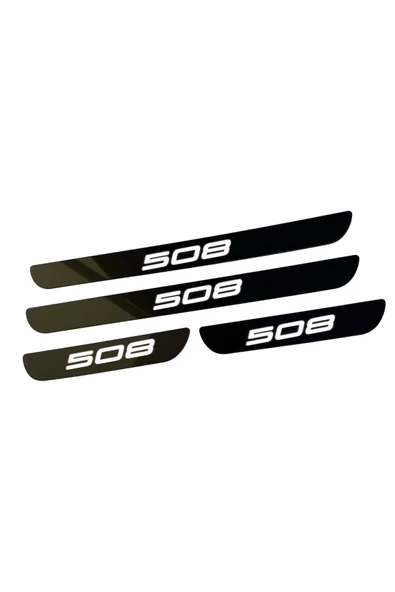 508 PLEKSİ KAPI EŞİĞİ PİANO BLACK 4 PARÇA - Resim 2