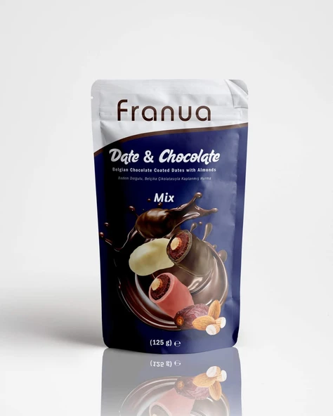 FRANUA ÇİKOLATALI BADEMLİ HURMA MİX125 gr ürün görseli 1