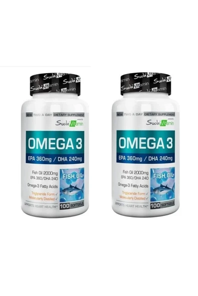 SUDA VİTAMİN Suda Vitamins Omega-3 100 Softgel ( Bigjoy ) 2 Li Paket ürün görseli 1