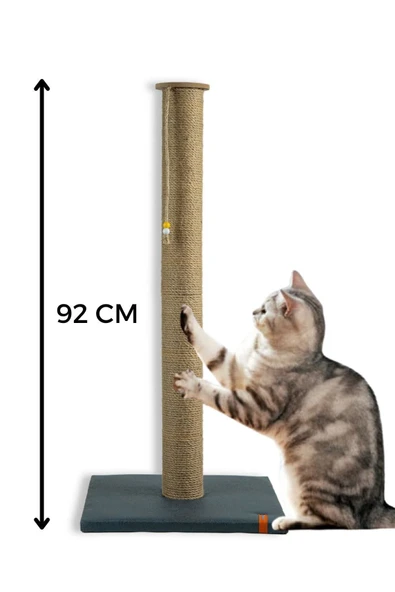 PUGALO 90 Cm Büyük Kedi Tırmalama Tahtası Catnipli Uzun Tırmalama Tahtası Minder Yüzey Lacivert ürün görseli 1